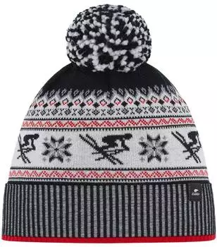Eisbär Retroski Pompon Cap ketchup/black/white/grey