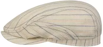 Stetson Belfast Linen Flatcap (6383101) cremewei&szlig;