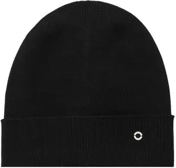 s.Oliver M&uuml;tze aus Feinstrick mit Logo-Ring ONESIZE schwarz 2169573.9999.ONESIZE