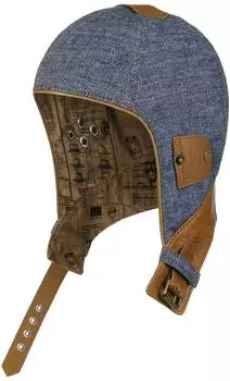 Stetson Leinen Schieberm&uuml;tze mit Leder 61/XL