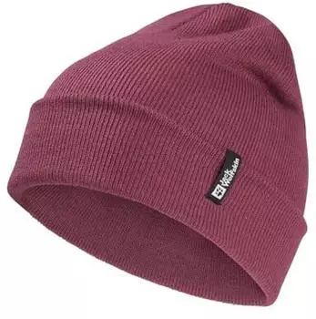 Jack Wolfskin Rib Beanie Strickm&uuml;tze One Size red raisin (1903892_5114)
