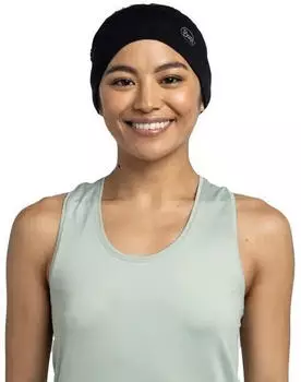 Buff Merino Lightweight Stirnband 999 solid black (135580-999)