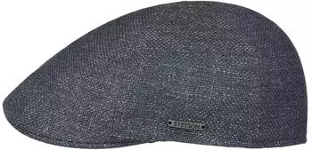 Stetson Texas Taleco Flatcap Wool Linen Lined Metal Emblem Mottled blau-grau