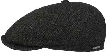 Stetson Medora Wool Flatcap schwarz