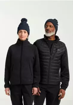 Jack Wolfskin Pompom Beanie Winddichte Strickm&uuml;tze One Size blue midnight sky (1905092_C0412)