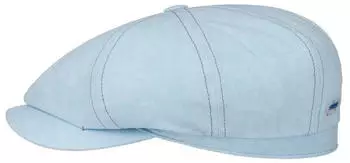 Stetson Sustainable Cotton Flatcap hellblau