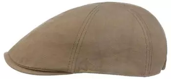 Lipodo Flatcap aus gewaschenem Baumwolle oliv