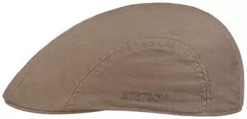 Stetson Flat Cap hellbraun