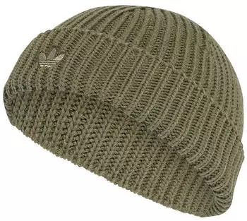 Adidas Kurze Beanie im Fisherman-Style Olive Strata (M) (JY6284)