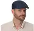 Stetson Madison Leinen Flatcap (6123101) schwarz