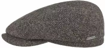 Stetson Driver Cap Fischgr&auml;t-Muster dunkelbraun