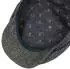 Lierys Crimson Wool Herringbone Flatcap grau