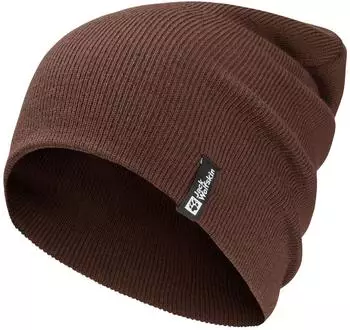 Jack Wolfskin Rib Beanie Strickm&uuml;tze One Size brown hot choc (1903892_D0107)