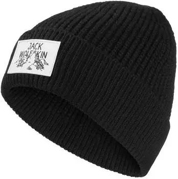 Jack Wolfskin Badge Beanie Beanie M&uuml;tze One Size black black (A61610_6000)