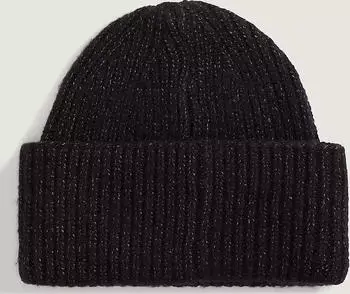 Vans Densmore Beanie mit breitem Bündchen Herren Schwarz Größe: Einheitsgröße (VN000HSXBLK)