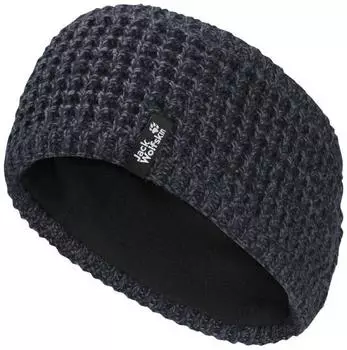 Jack Wolfskin Medley Knit Headband Women Stirnband mit Fleecefutter Damen blue dark navy (A65242_C0413)