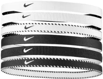 Nike Flex Classic Headbands 6-Pack Unisex (9318-168) white/black
