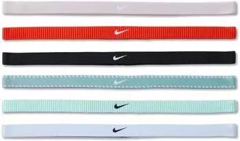 Nike Flex Classic Headbands 6-Pack Unisex (9318-168) cannon/picante red/black
