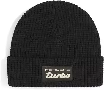 Puma Porsche Legacy Beanie mit niedriger Krone Accessoires Schwarz OSFA (027325_01)