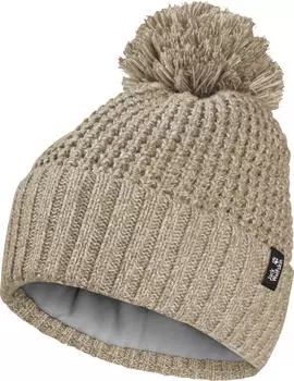 Jack Wolfskin Medley Knit Beanie Women Gef&uuml;tterte Strickm&uuml;tze Damen beige (A65237_A0082)