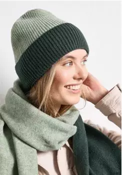 Street One Feinstrick Beanie im Colorblock-Look (A57315027875A)