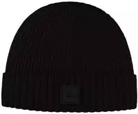 BOSS Beanie "Flavio" aus Wolle in Rippenstrick, unisex