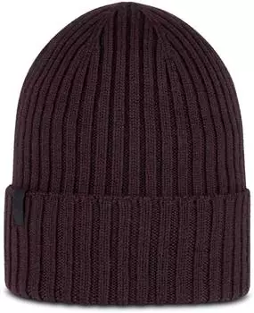 Buff Knitted Beanie Norval wine