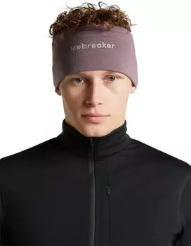 Icebreaker Merino 200 Oasis Headband Flock Forms AOP greyplum