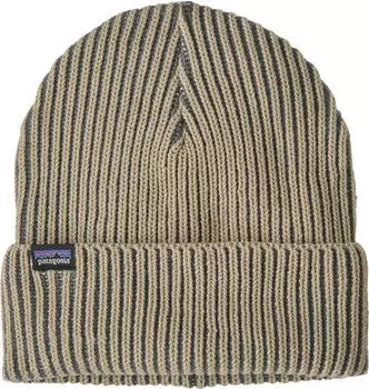 Patagonia Fisherman's Rolled Beanie contraststripe:weatheredstone