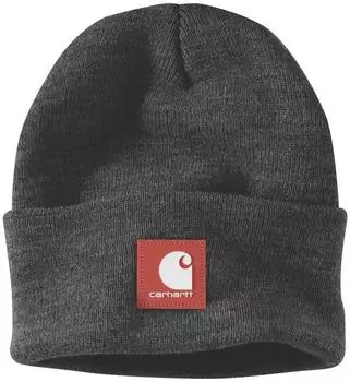 Carhartt Rubber Patch Watch Cap Beanie (106920) coal heather