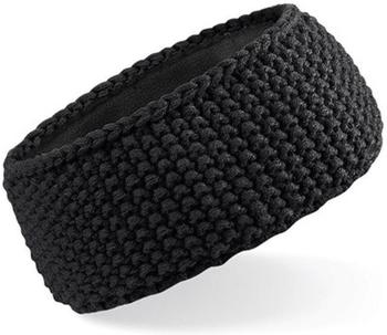 Beechfield CB434 Slopeside Waffle Headband black