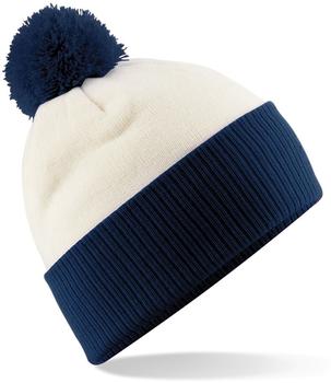 Beechfield CB451 Snowstar Two-Tone Beanie french navy