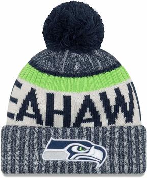 New Era ONF NFL17 Seattle Seahawks Sport Knit Beanie blue