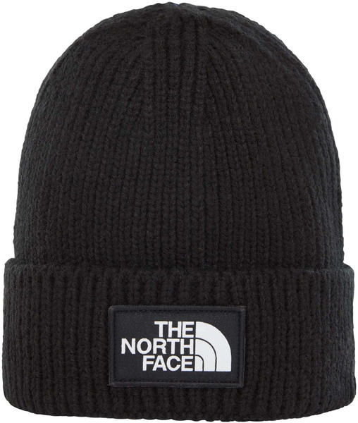 The North Face Logo Box Cuff Beanie tnf black