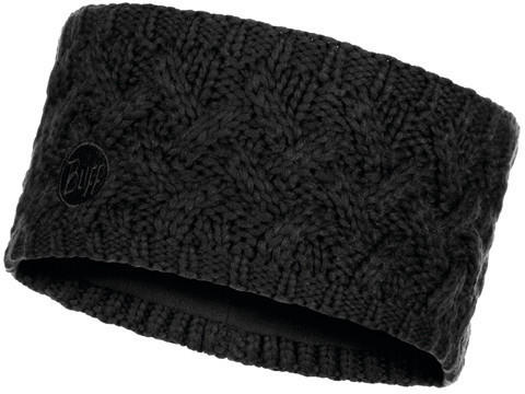 Buff Knitted & Polar Fleece Headband Savva black