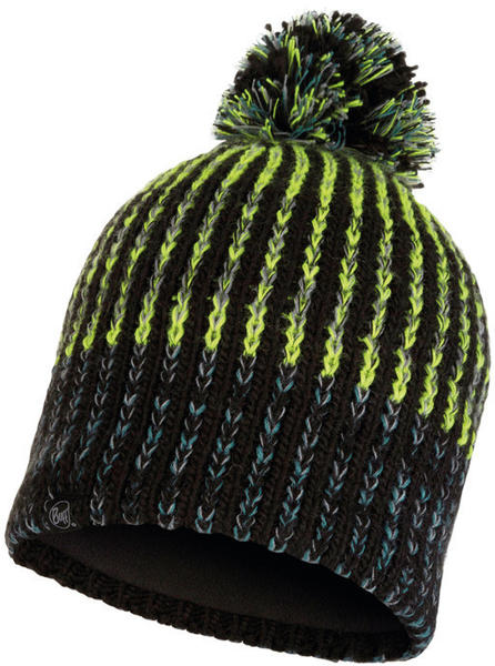 Buff Knitted & Band Polar Hat Iver black