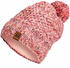 Buff Knitted & Band Polar Fleece Hat Margo flamingo pink