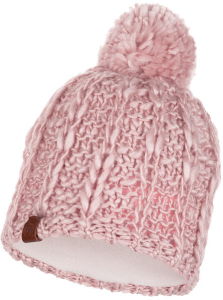 Buff Knitted & Band Polar Fleece Hat Liv coral pink