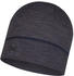 Buff Lightweight Merino Wool Hat charcoal grey multi stripes