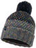 Buff Knitted & Band Polar Fleece Hat Janna ash grey