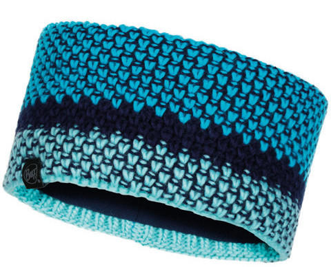Buff Knitted & Polar Fleece Headband Tilda Curaçao blue
