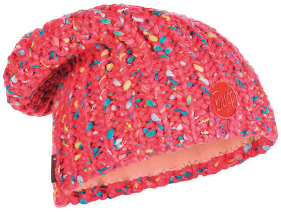Buff Knitted & Band Polar Fleece Hat Yssik pink Fluor