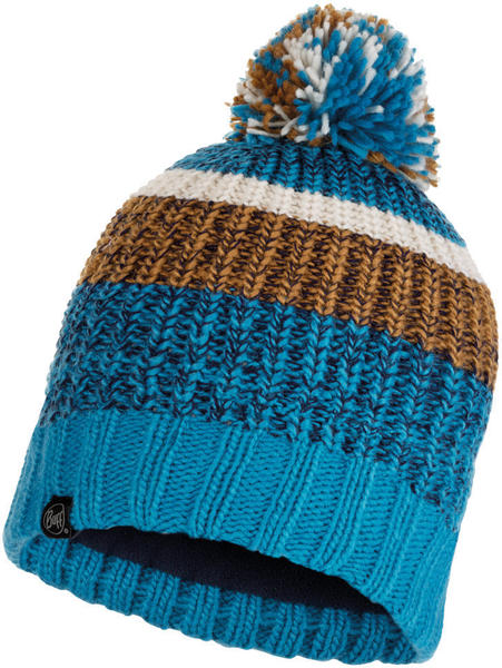 Buff Knitted & Band Polar Fleece Hat Stig teal blue