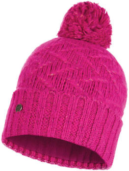 Buff Knitted & Band Polar Fleece Hat Ebba bright pink