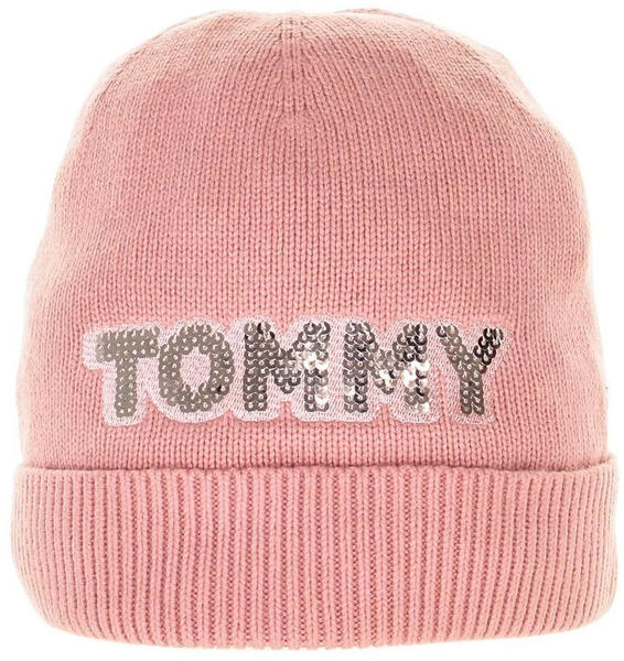 Tommy Hilfiger Patch Knit Beanie pink (AW0AW06184)