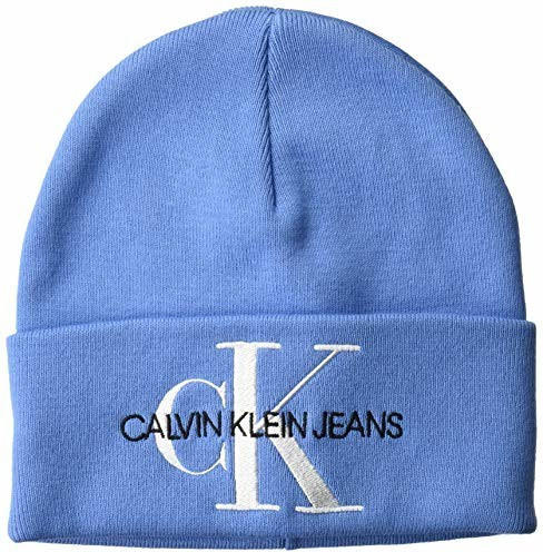 Calvin Klein Logo-Beanie silver lake blue