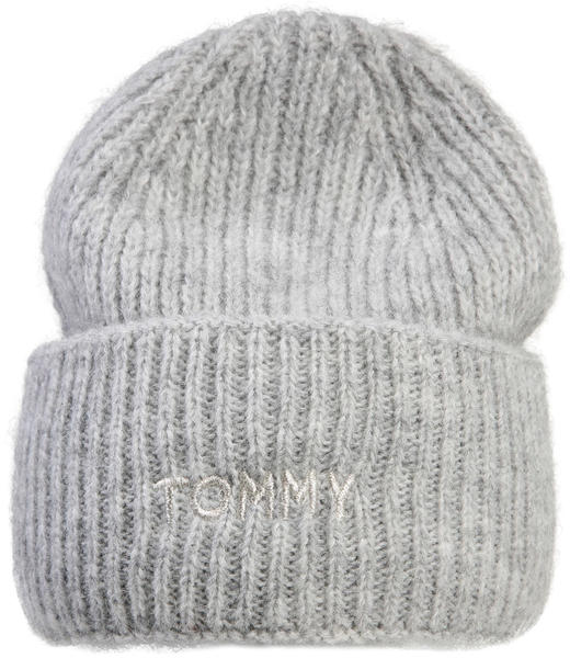 Tommy Hilfiger Alpaca Blend Embroidery Beanie mid grey melange