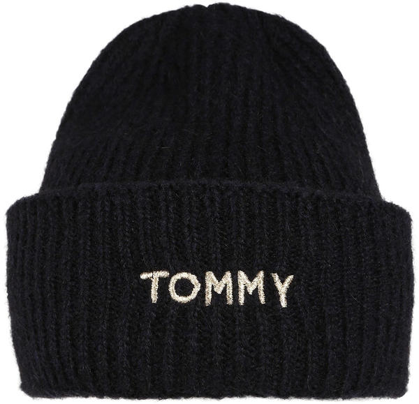 Tommy Hilfiger Alpaca Blend Embroidery Beanie black