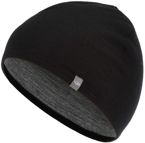 Icebreaker Adult Pocket Hat Black/Gritstone HTHR