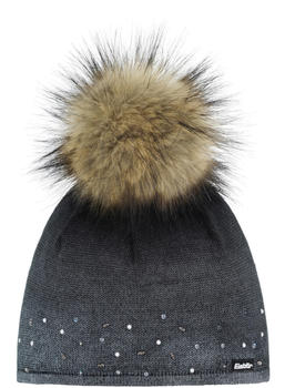 Eisb&auml;r Dip Dye Lux Crystal Beanie (80072-9) white/black